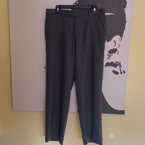 Hugo Boss Pants - Classic Hugo Boss Grey Wool Trousers - Size 10